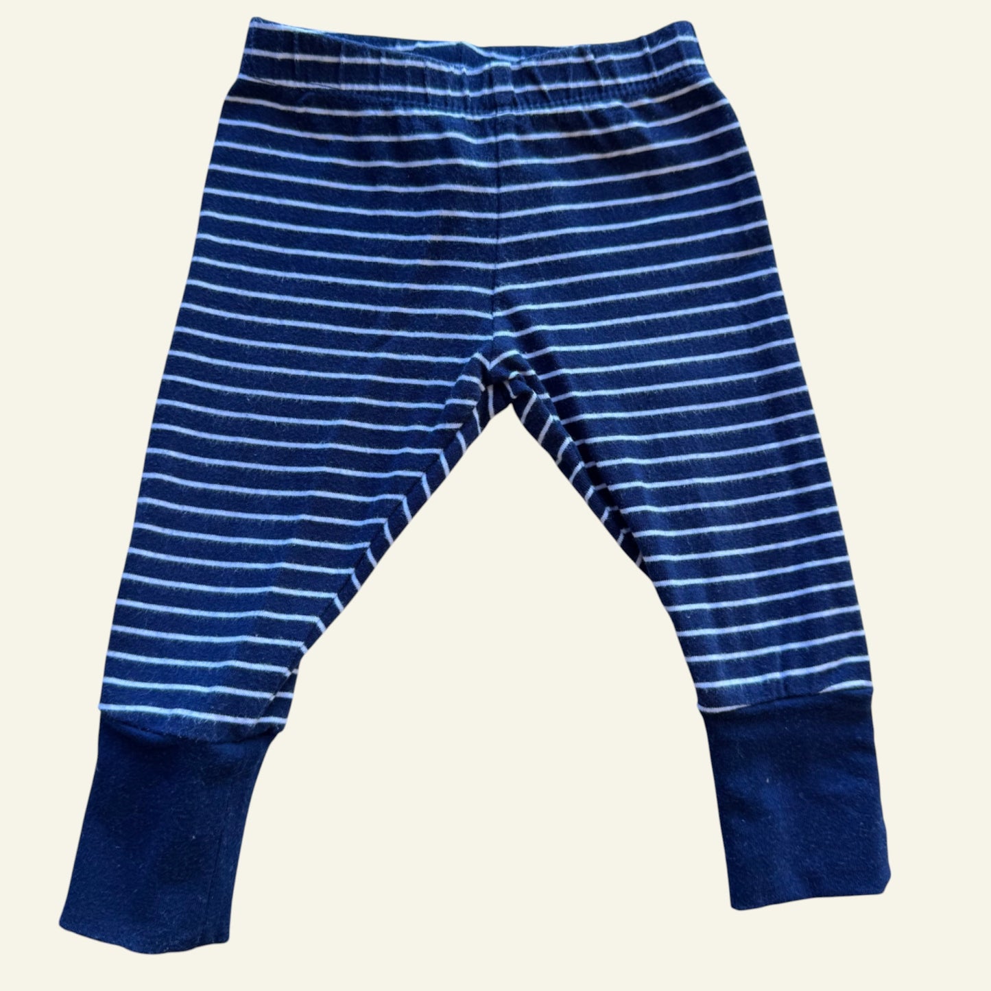Sprout blue stripe leggings size 000