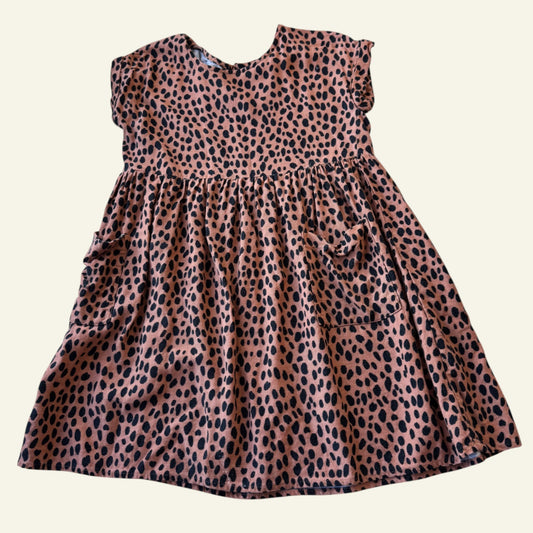 Cotton on Kids rust spotty dress size 5