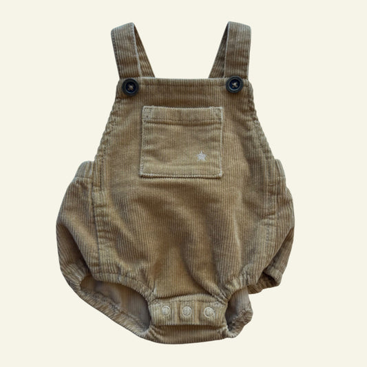 Jamie Kay mustard cord romper size 0-3m
