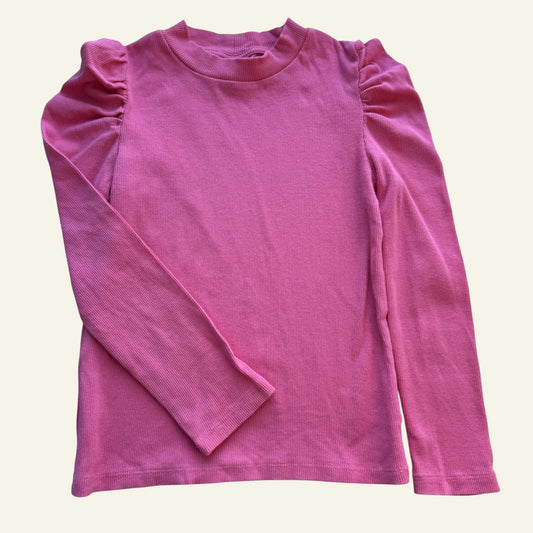 Seed pink long sleeve with shoulder detail size 7