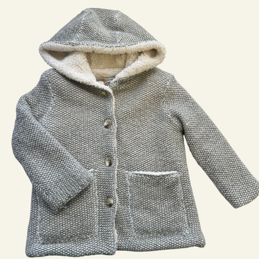 Piping Hot grey knit jacket with hood size 3
