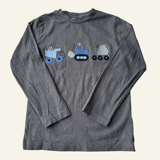Next grey embroidered long sleeve top size 6-7