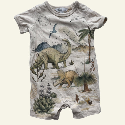 Bebe dinosaur romper size 00