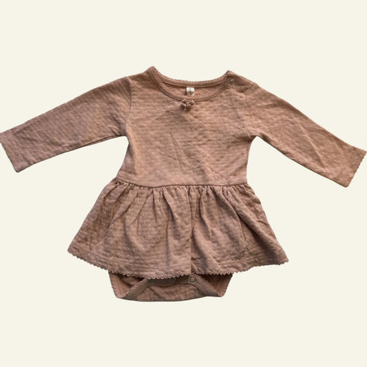 Quincy Mae pink dress romper size 000