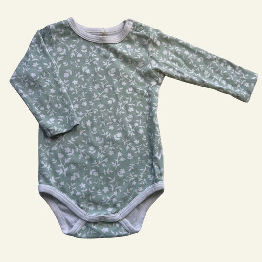 Arabella and Rose green floral bodysuit size 0