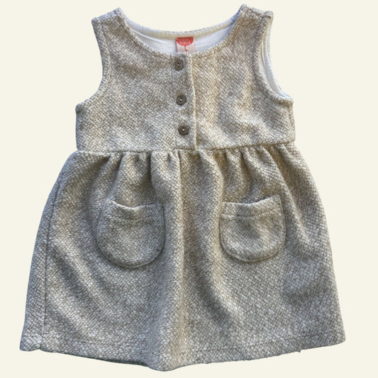 Koton Baby beige knit dress size 9-12 months