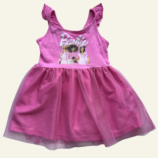 H&M pink Barbie Dress size 2