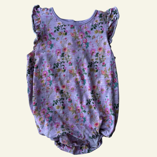 Next purple floral bodysuit size 12-18 months