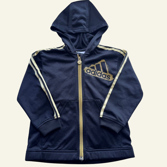 Adidas black and gold jacket size 3
