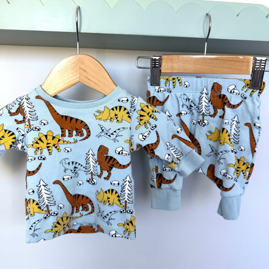 Target blue Dino pyjamas size 0000