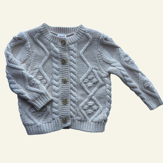 Seed beige knit cardigan size 000