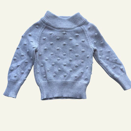 Jamie Kay pink fleck bobble knit jumper size 6-12 months