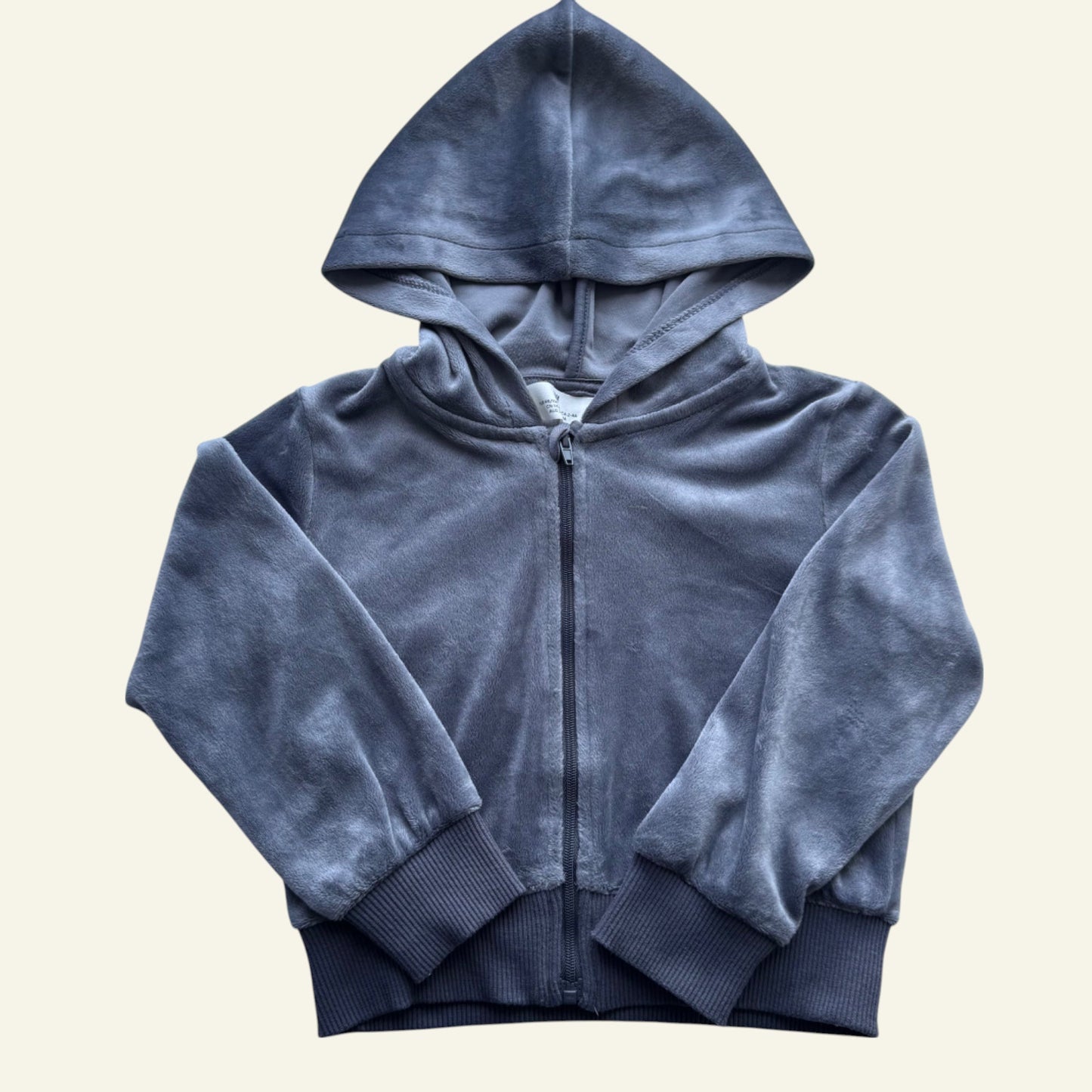 H&M grey velour jacket size 3-4