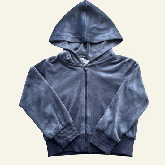 H&M grey velour jacket size 3-4