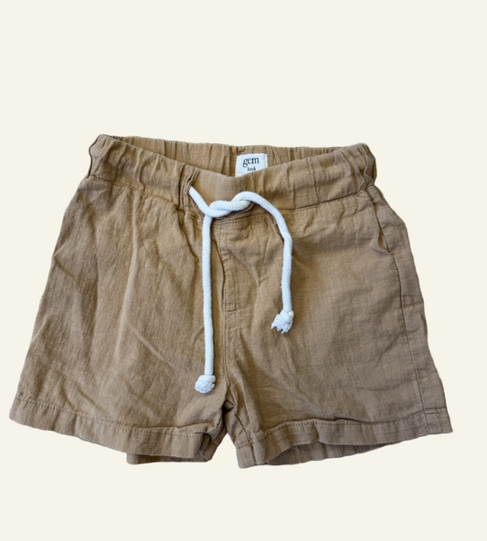 Gem baby tan shorts size 2