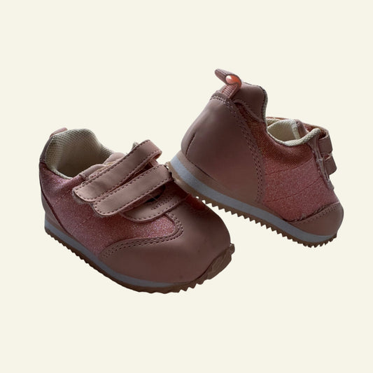 Seed pink glitter sneaker size 6-12 months