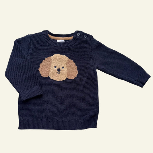 Target blue puppy knit jumper size 0