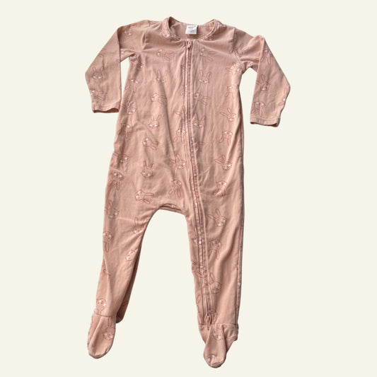 Seed pink bunny onesie size 1