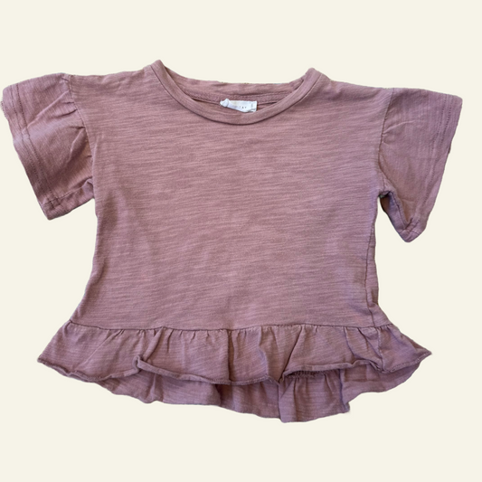 Jamie Kay dusty pink frill top size 12 months