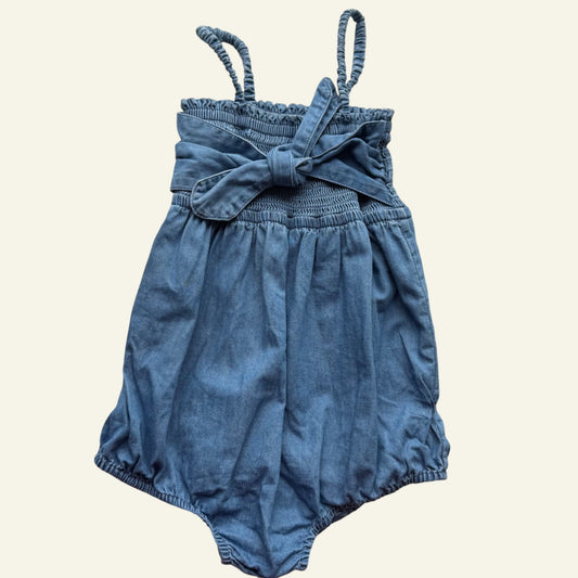 Country Road blue chambray romper size 12-18 months