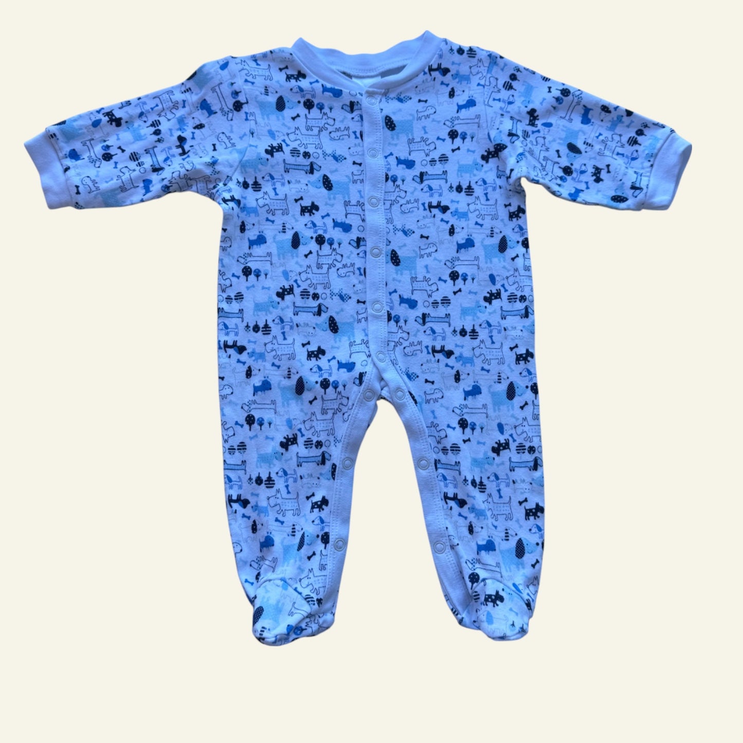 Ollies Place blue dog onesie size 00