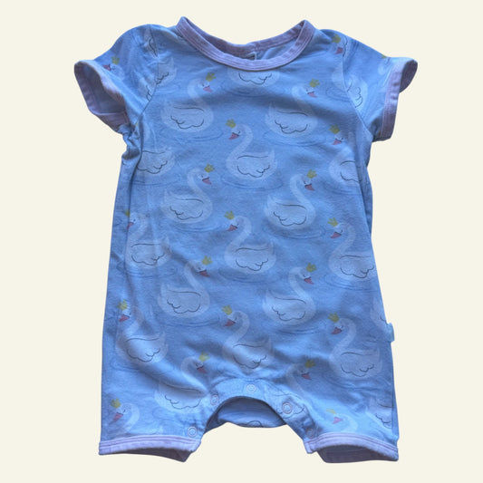Peter Alexander blue swan romper size 1