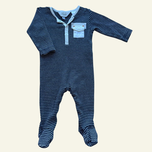 Bebe navy stripe onesie size 000