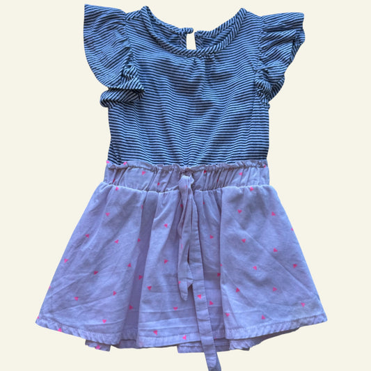 Cotton On stripe and pink dress size 1