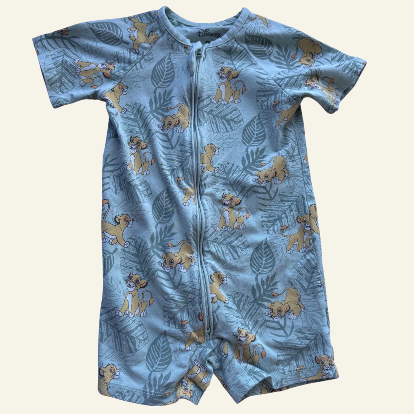 Disney green simba onesie size 2