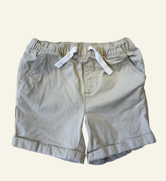 Target baby beige shorts size 2