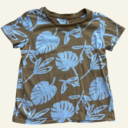 Seed orange leaf tshirt size 5
