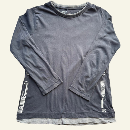 Anko grey long sleeve top size 8