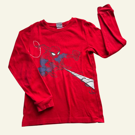 Marvel Spiderman red long sleeve top size 8