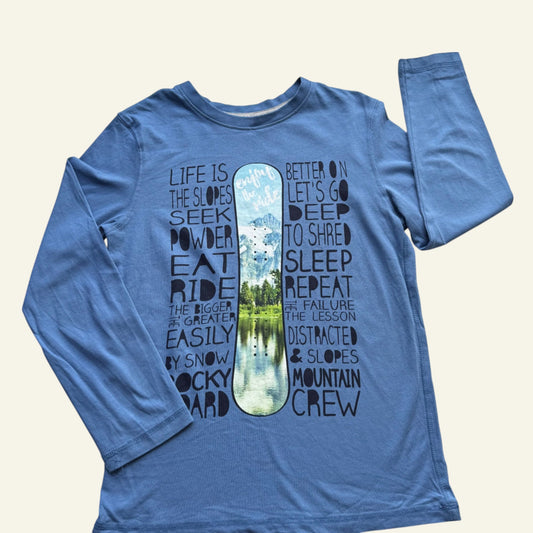 George blue long sleeve top size 7-8