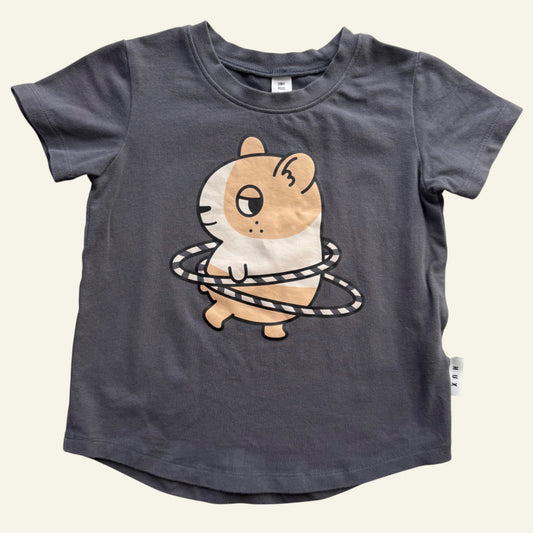 Huxbaby grey hamster tshirt size 2