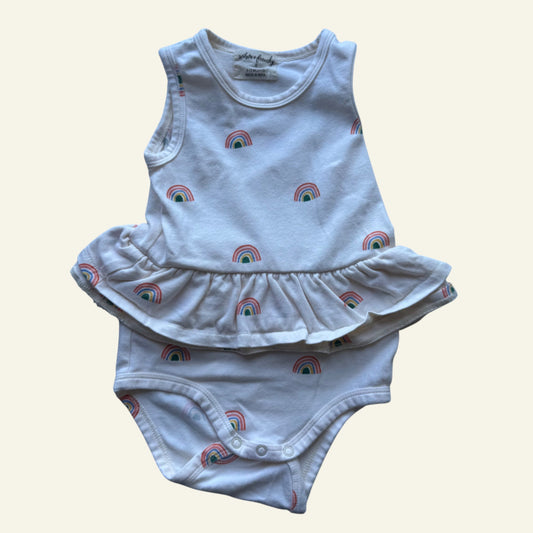 Wilson and Frenchy rainbow romper size 0