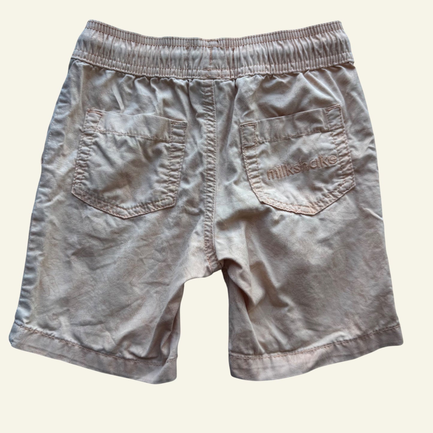 Milkshake orange dino shorts size 3