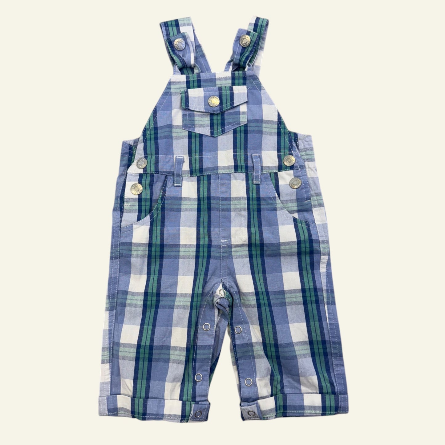 Pumpkin Patch checkered overalls size 000