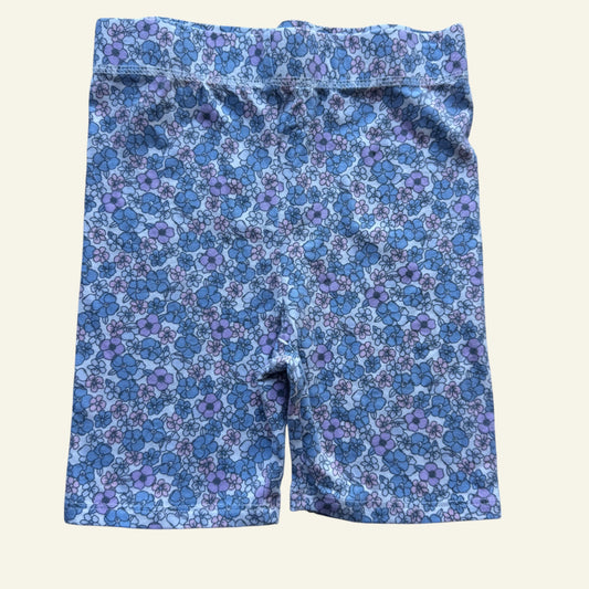 Cotton On blue floral bike shorts size 8