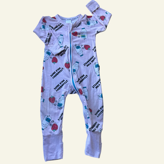 Bonds strawberry milkshake wondersuit size 0