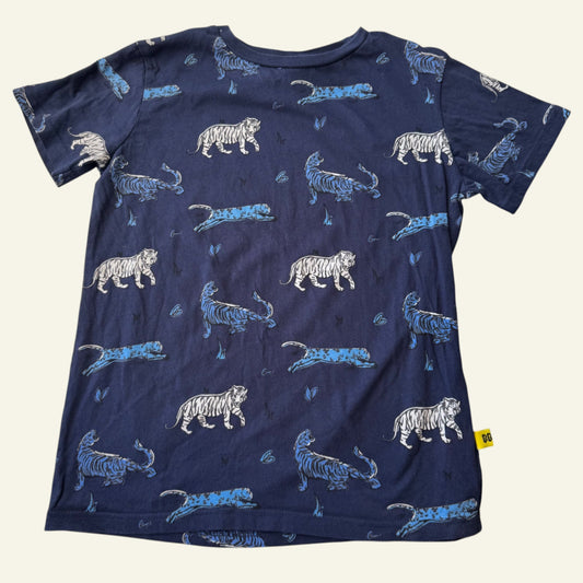 Band of Boys blue tiger tshirt size 7