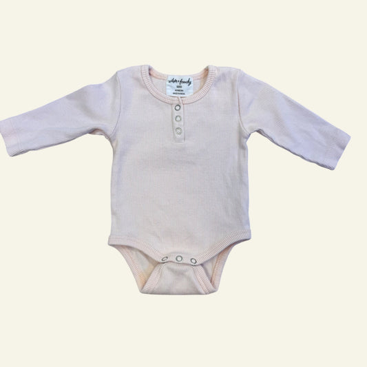 Wilson & Frenchy pink rib bodysuit size 0000