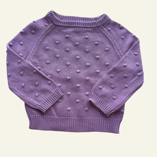 Jamie Kay purple bobble knit jumper size 2