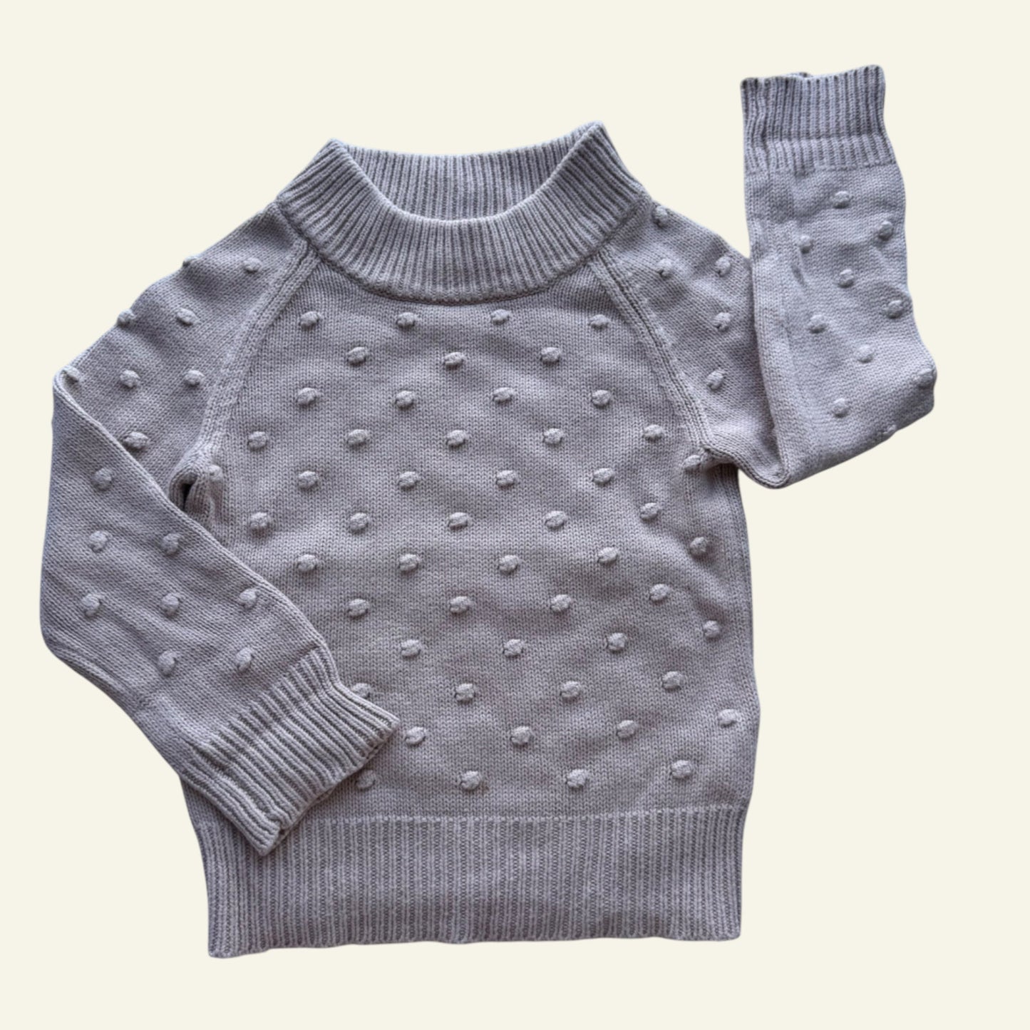 Jamie Kay beige bobble knit jumper size 2