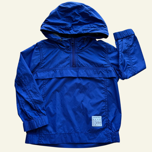 Country Road bright blue windbreaker size 2-3