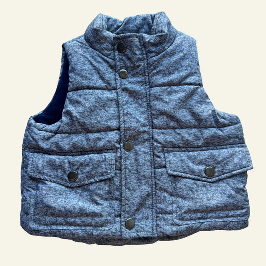 Seed baby grey puffer vest size M (2)