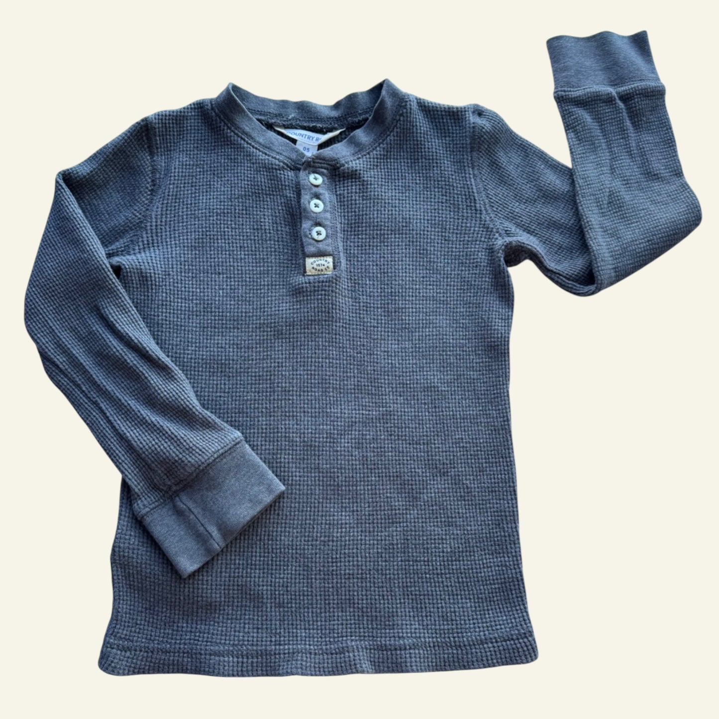 Country Road grey henley top size 5