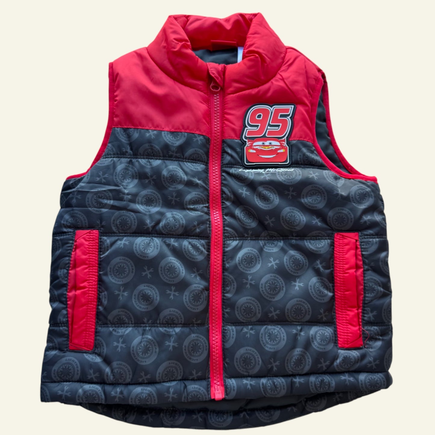 Target Lightening McQueen puffer vest size 2
