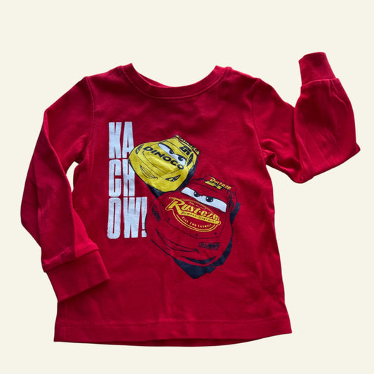 Target Cars red long sleeve top size 2