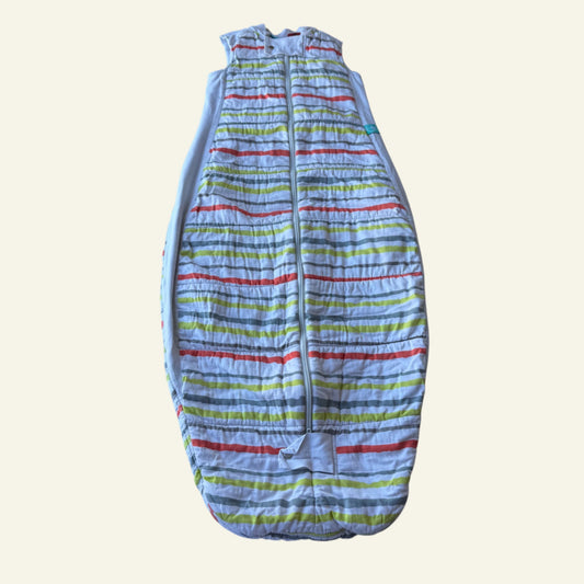 Ergopouch white striped sleeping bag size 12-36 m 3.5 TOG